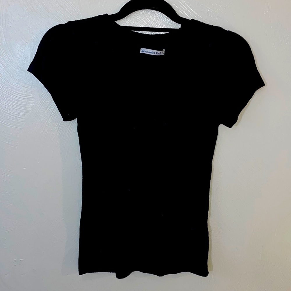 Black Knit Tee Shirt